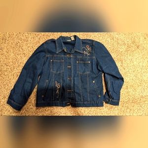 XL Jean Jacket with embellishment